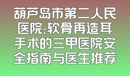 葫芦岛市第二人民医院：软骨再造耳手术的三甲医院安全指南与医生推荐