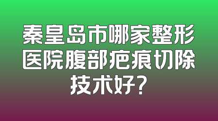 秦皇岛市哪家整形医院腹部疤痕切除技术好？