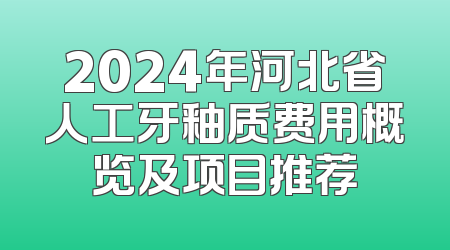 2024年河北省人工牙釉质费用概览及项目推荐