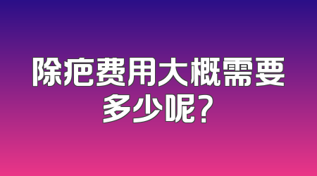 除疤费用大概需要多少呢？