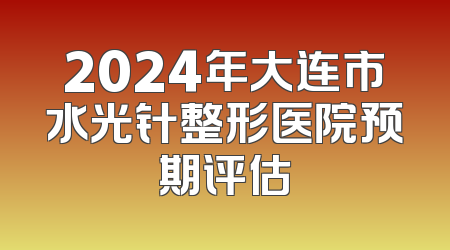 2024年大连市水光针整形医院预期评估