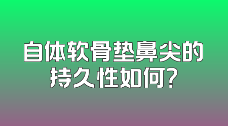 自体软骨垫鼻尖的持久性如何？