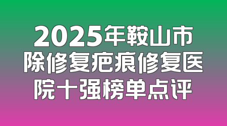 2025年鞍山市除修复疤痕修复医院十强榜单点评