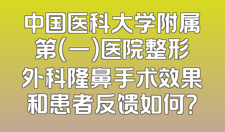中国医科大学附属第（一）医院整形外科隆鼻手术效果和患者反馈如何？
