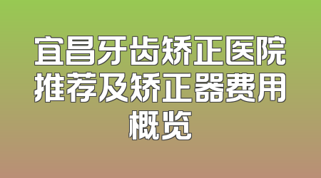 宜昌牙齿矫正医院推荐及矫正器费用概览