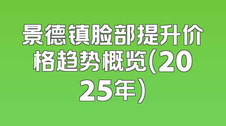 景德镇脸部提升价格趋势概览（2025年）