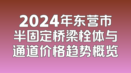 2024年东营市半固定桥梁栓体与通道价格趋势概览