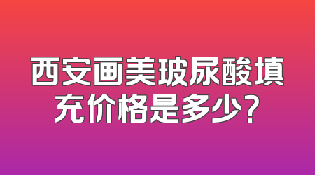西安画美玻尿酸填充价格是多少？