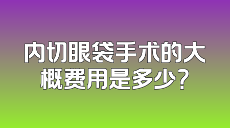 内切眼袋手术的大概费用是多少？