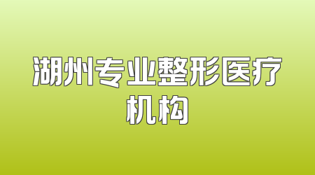 湖州专业整形医疗机构