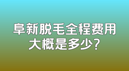 阜新脱毛全程费用大概是多少？