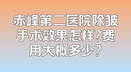 赤峰第二医院除皱手术效果怎样？费用大概多少？