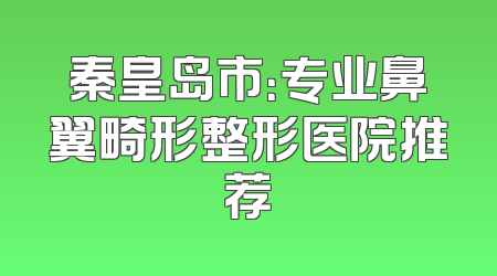 秦皇岛市：专业鼻翼畸形整形医院推荐