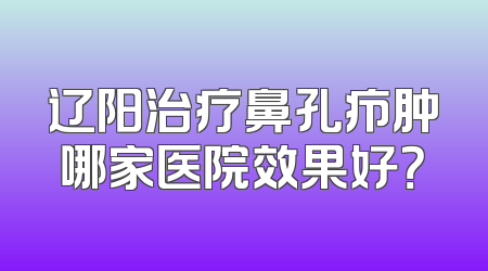 辽阳治疗鼻孔疖肿哪家医院效果好？