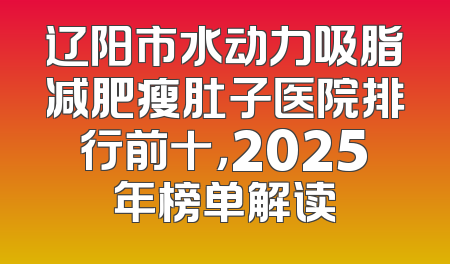辽阳市水动力吸脂减肥瘦肚子医院排行前十，2025年榜单解读